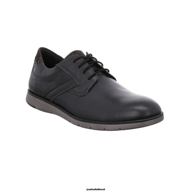 homens Josef Seibel Tyler 25 preto Amarrar os sapatos F86Z345