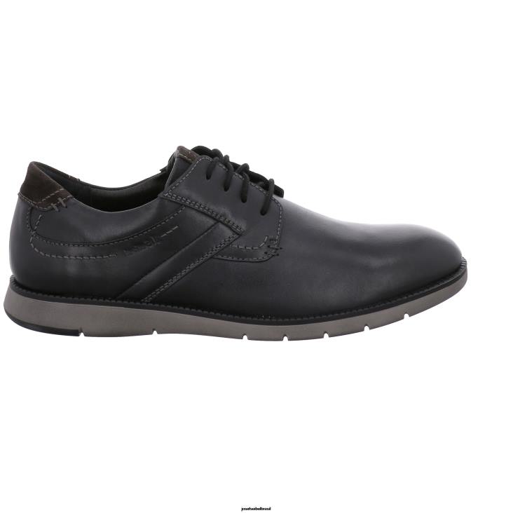 homens Josef Seibel Tyler 25 preto Amarrar os sapatos F86Z345