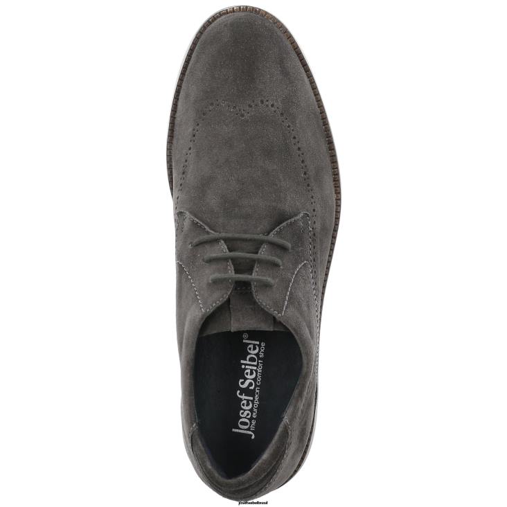 homens Josef Seibel Tyler 33 camurça taupe Amarrar os sapatos F86Z335