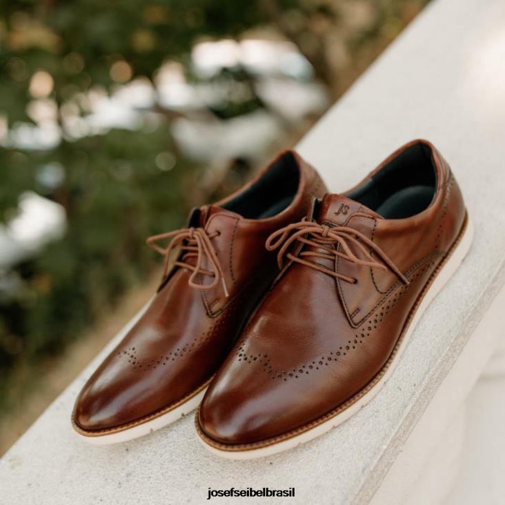 homens Josef Seibel Tyler 33 conhaque Amarrar os sapatos F86Z281