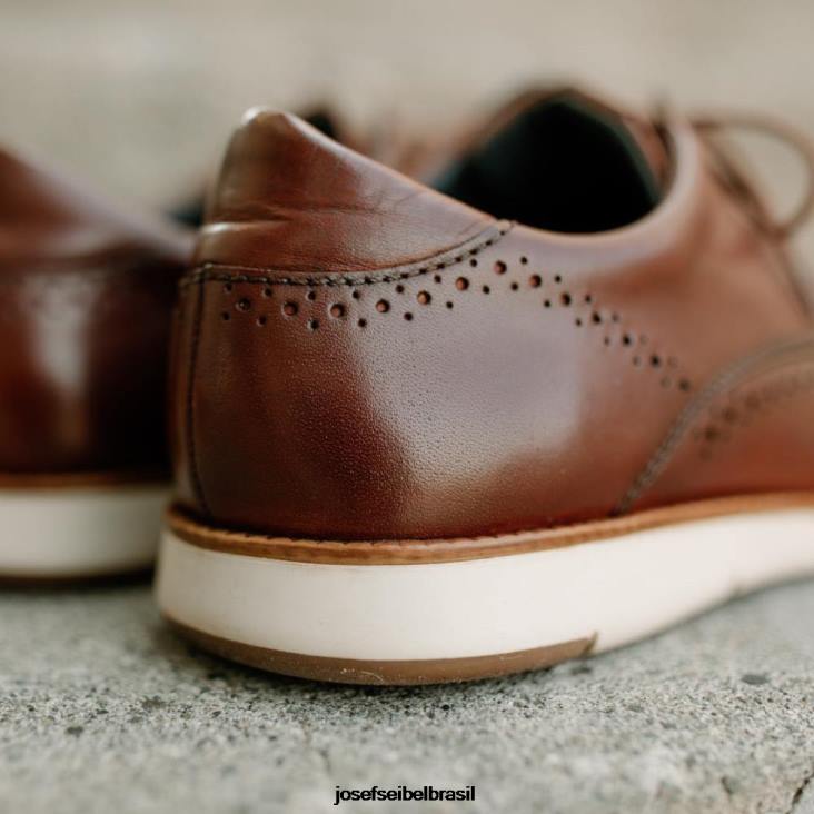 homens Josef Seibel Tyler 33 conhaque Amarrar os sapatos F86Z281