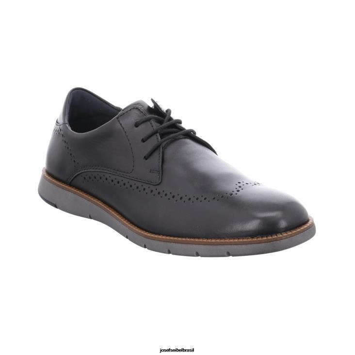 homens Josef Seibel Tyler 33 preto Amarrar os sapatos F86Z282