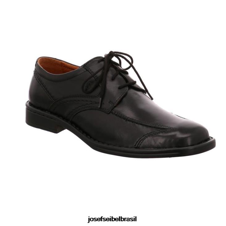 homens Josef Seibel douglas 05 preto Amarrar os sapatos F86Z314
