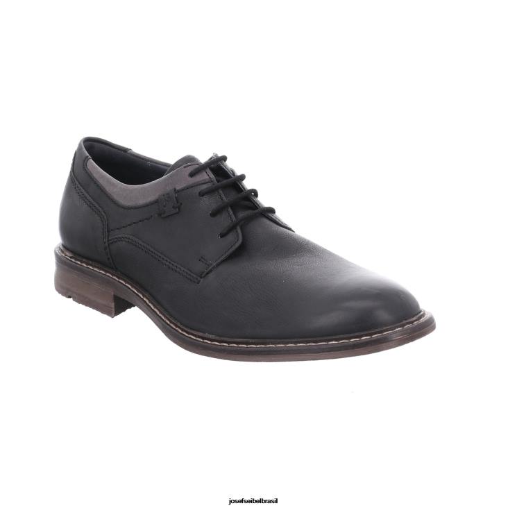 homens Josef Seibel início 05 preto Amarrar os sapatos F86Z284