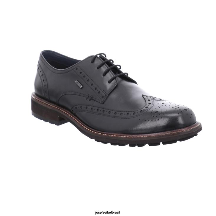 homens Josef Seibel jaspe 53 preto Amarrar os sapatos F86Z324