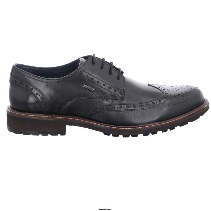 homens Josef Seibel jaspe 53 preto Amarrar os sapatos F86Z324