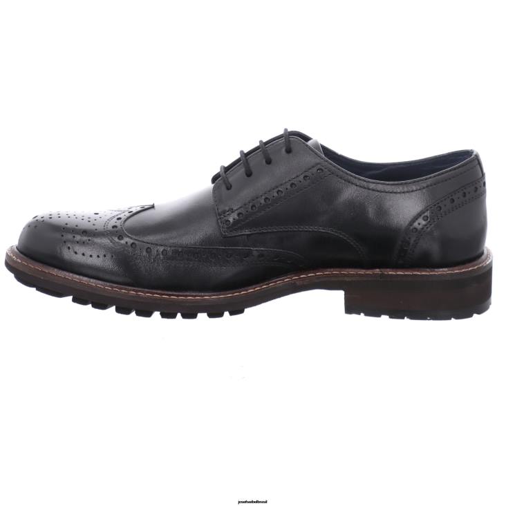 homens Josef Seibel jaspe 53 preto Amarrar os sapatos F86Z324