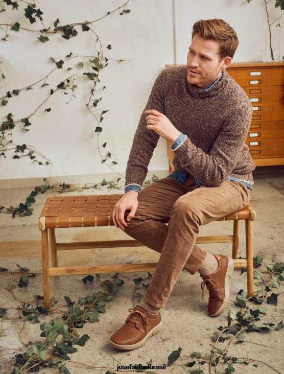 homens Josef Seibel luis 01 castanha Amarrar os sapatos F86Z332