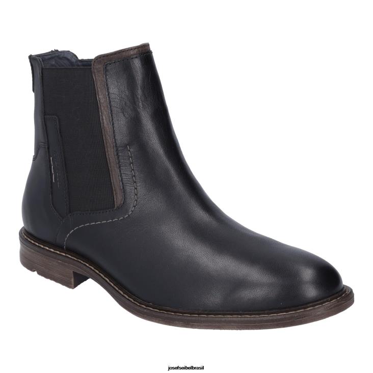 homens Josef Seibel início 08 preto botas F86Z351