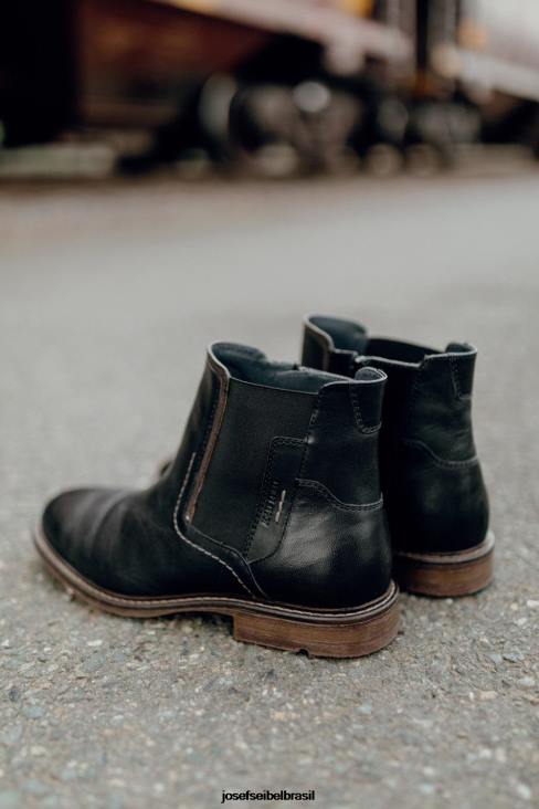 homens Josef Seibel início 08 preto botas F86Z351