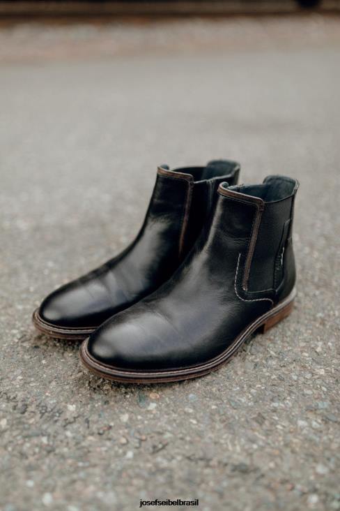 homens Josef Seibel início 08 preto botas F86Z351