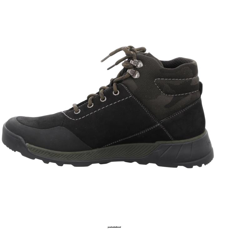 homens Josef Seibel raio 54 preto botas F86Z353