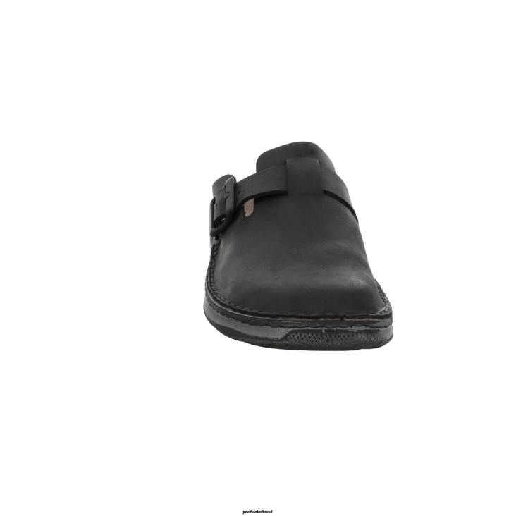 homens Josef Seibel dissidente 10 preto chinelos F86Z317