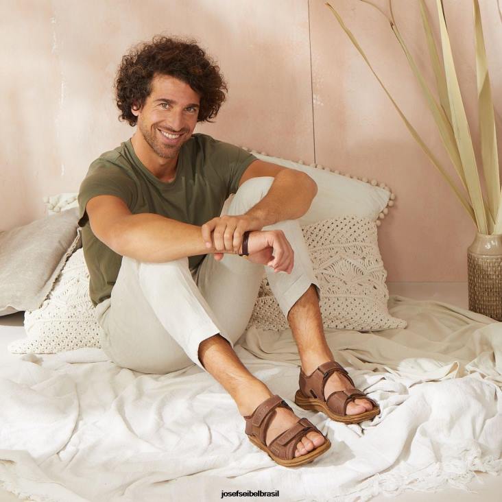 homens Josef Seibel Raul 19 castanha sandálias F86Z364