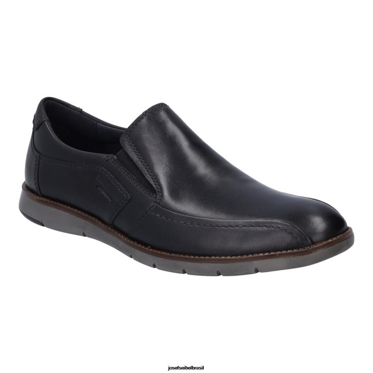 homens Josef Seibel Tyler 38 preto sapatos sem cadarço F86Z295