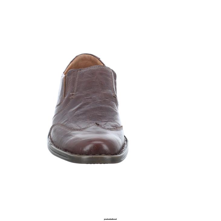 homens Josef Seibel douglas marrom sapatos sem cadarço F86Z312