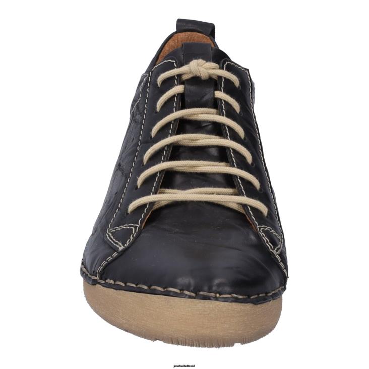 mulheres Josef Seibel fergey 56 preto Amarrar os sapatos F86Z27