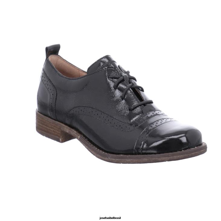 mulheres Josef Seibel siena 73 patente negra Amarrar os sapatos F86Z184