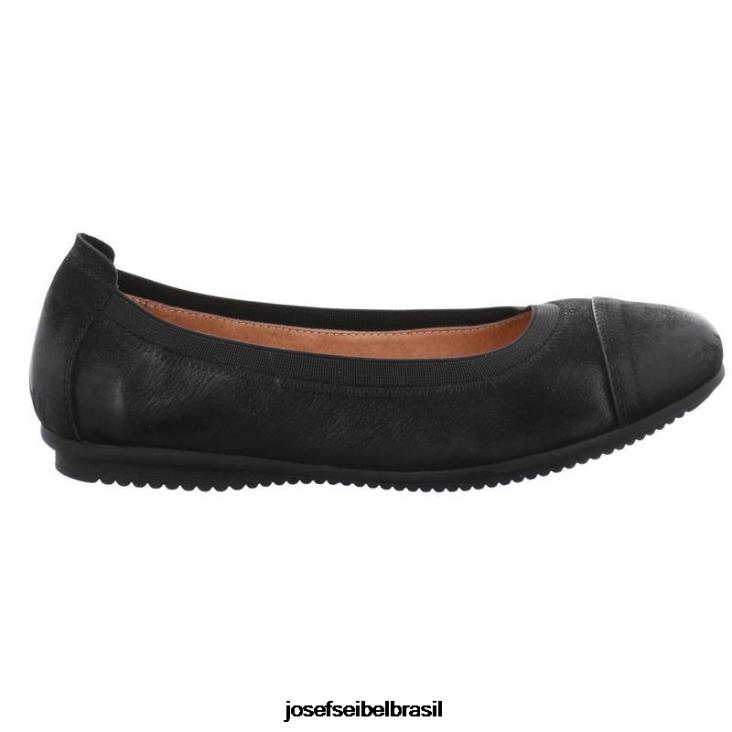 mulheres Josef Seibel pipa 07 preto oleado apartamentos F86Z164