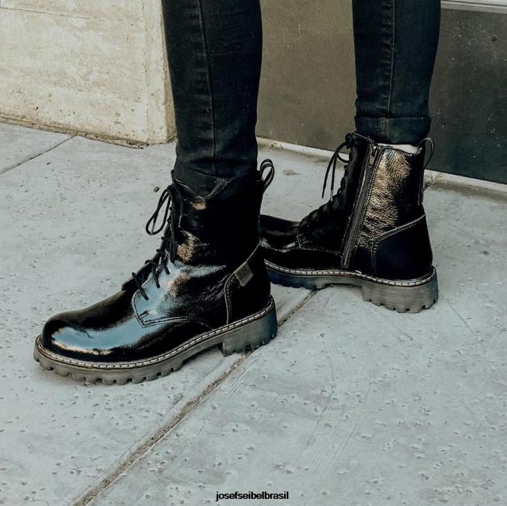 mulheres Josef Seibel marta 02 patente negra botas F86Z235