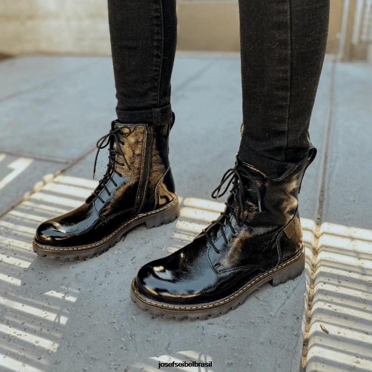 mulheres Josef Seibel marta 02 patente negra botas F86Z235