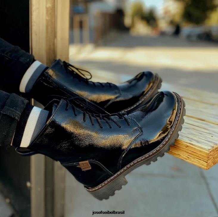 mulheres Josef Seibel marta 02 patente negra botas F86Z235