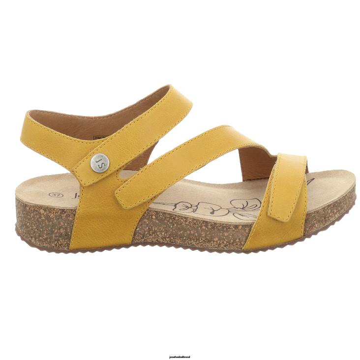 mulheres Josef Seibel Tonga 25 amarelo sandálias F86Z76