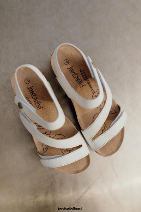 mulheres Josef Seibel Tonga 25 branco sandálias F86Z79