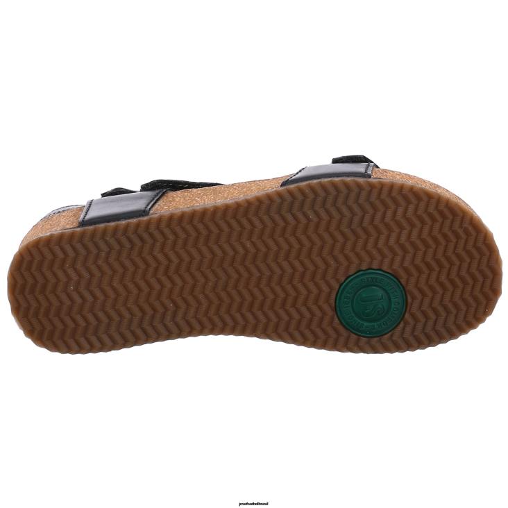 mulheres Josef Seibel Tonga 25 preto sandálias F86Z77