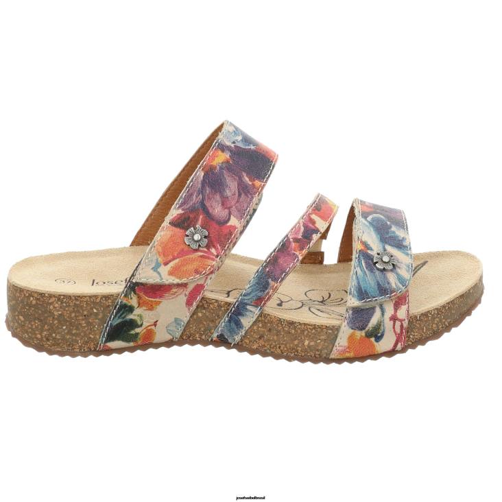 mulheres Josef Seibel Tonga 54 bege sandálias F86Z88