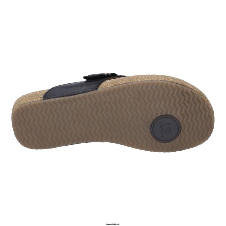 mulheres Josef Seibel Tonga 77 preto sandálias F86Z85