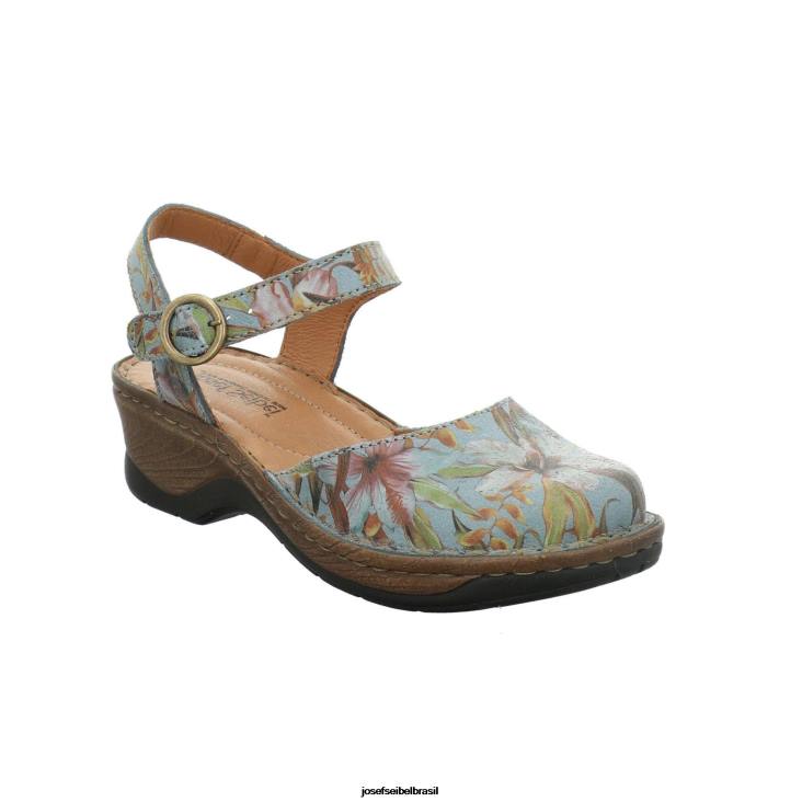 mulheres Josef Seibel catalunha 61 jeans sandálias F86Z108