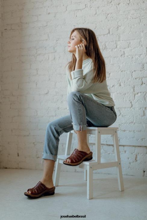 mulheres Josef Seibel catalunha 77 conhaque sandálias F86Z80