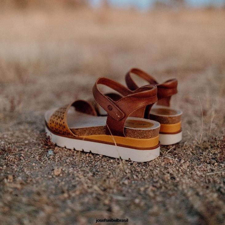 mulheres Josef Seibel claro 09 amarelo sandálias F86Z129