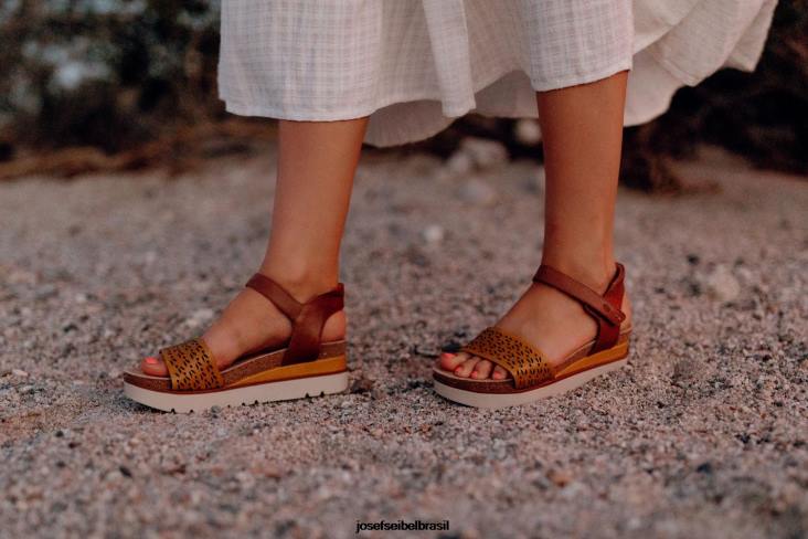 mulheres Josef Seibel claro 09 amarelo sandálias F86Z129