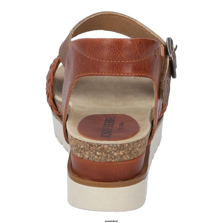 mulheres Josef Seibel claro 16 laranja sandálias F86Z61