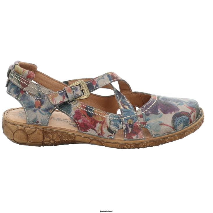 mulheres Josef Seibel rosália 13 impressão de grafite sandálias F86Z138