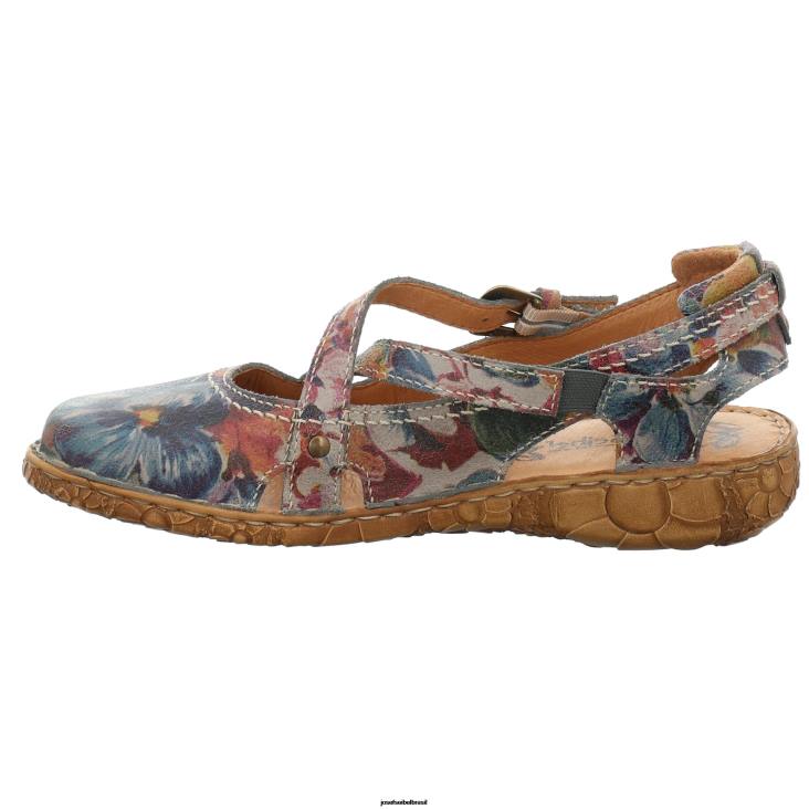 mulheres Josef Seibel rosália 13 impressão de grafite sandálias F86Z138