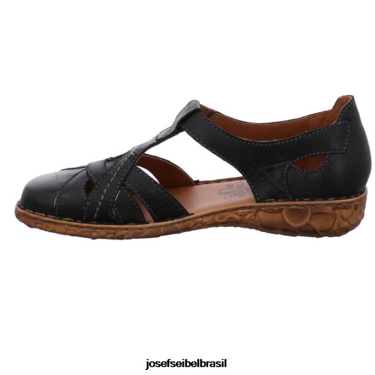 mulheres Josef Seibel rosália 29 preto sandálias F86Z143