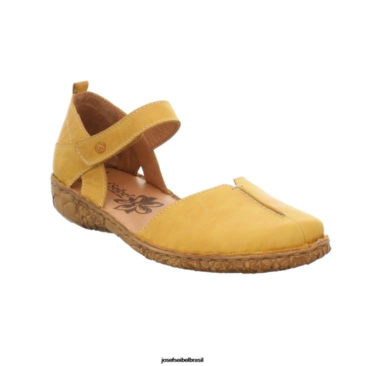 mulheres Josef Seibel rosália 42 Açafrão sandálias F86Z145