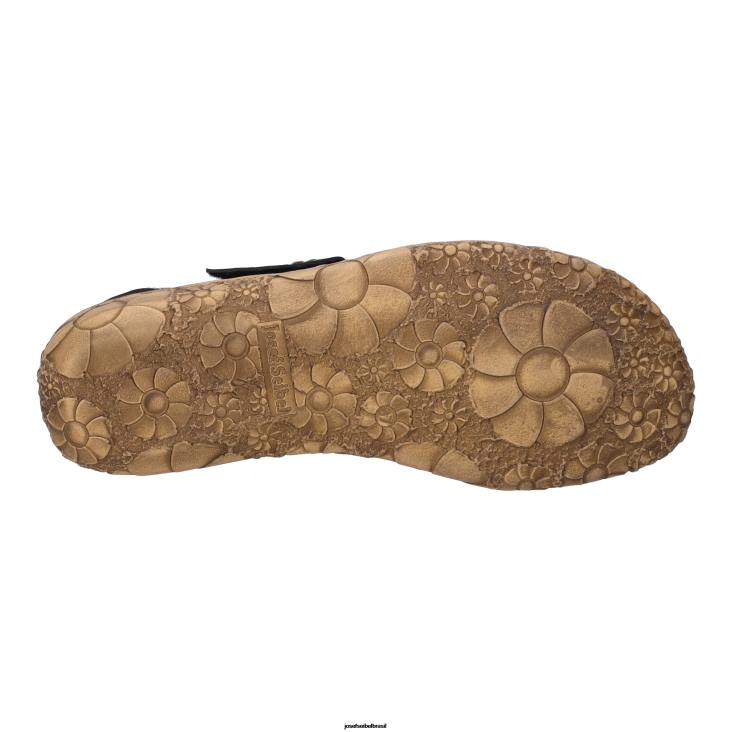 mulheres Josef Seibel rosália 48 preto sandálias F86Z170