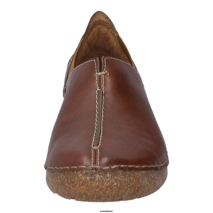 mulheres Josef Seibel fergey 69 conhaque sapatos sem cadarço F86Z194