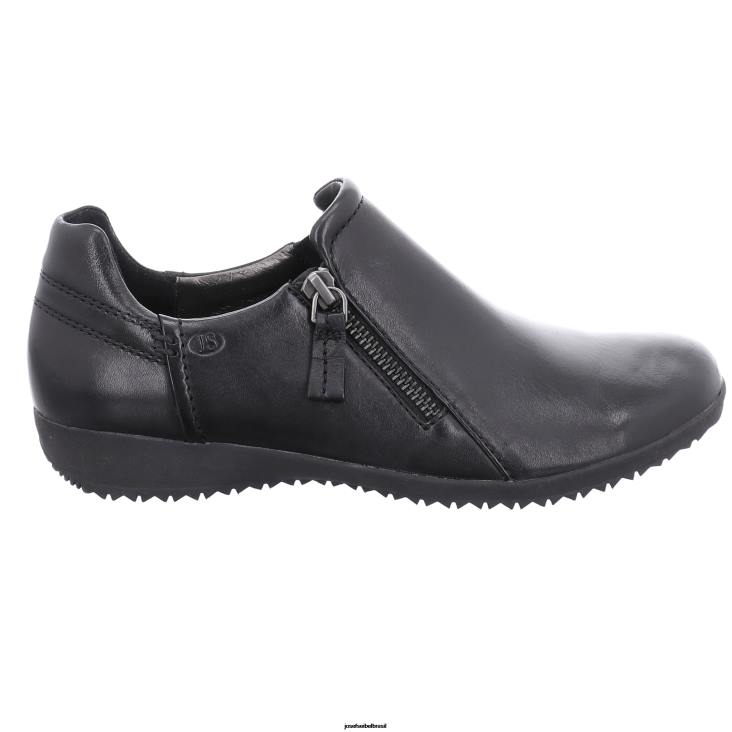 mulheres Josef Seibel naly 32 preto sapatos sem cadarço F86Z179