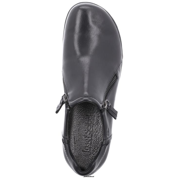 mulheres Josef Seibel naly 32 preto sapatos sem cadarço F86Z179